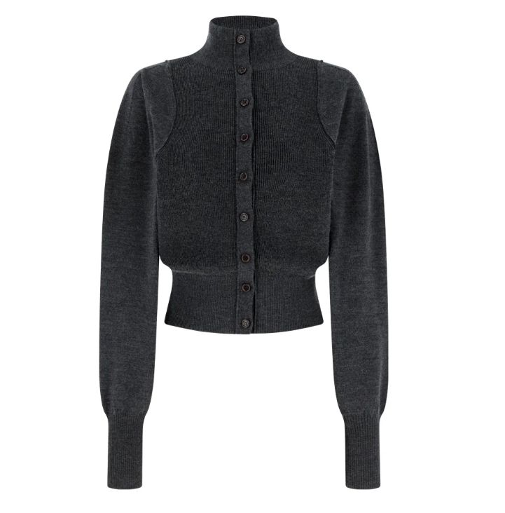 新品】杉咲花着用 AMOMENTO ボタンアップカーディガン