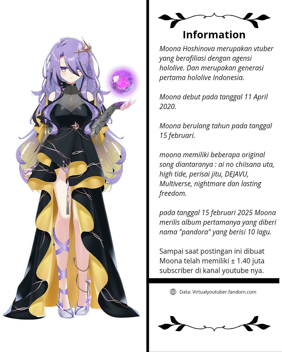 | Vtuber News! |

Kali ini admin akan membahas vtuber Moona Hoshinova 

Created By: Admin R
Source: KRV

#moonahoshinova #vtuber #vtuberagency #vtubernews #fypシ゚