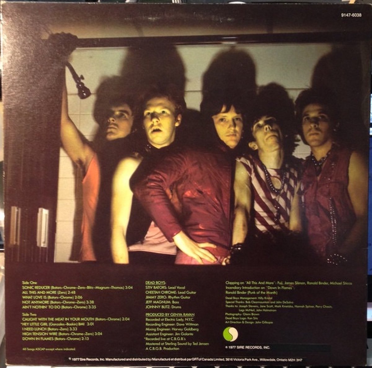 48 years ago
Young, Loud and Snotty is the first studio album by the American punk band Dead Boys, released October 1977. 

Band line-up 
Stiv Bators, Cheetah Chrome, Jimmy Zero, Jeff Magnum and Johnny Blitz

Fun Fact
My first self-purchased punk rock record

#punk #punks