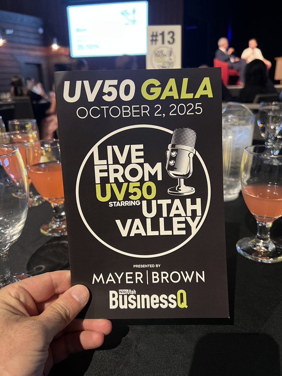 RepWhyte's tweet image. Tonight’s UV50 was a gathering of the top 50 companies in Utah Valley and they were impressive. Congrats to the captains of industry and entrepreneurs who help drive the Utah economy. Our vibrant economy comes from hardworking and innovative Utahns and business friendly policies.