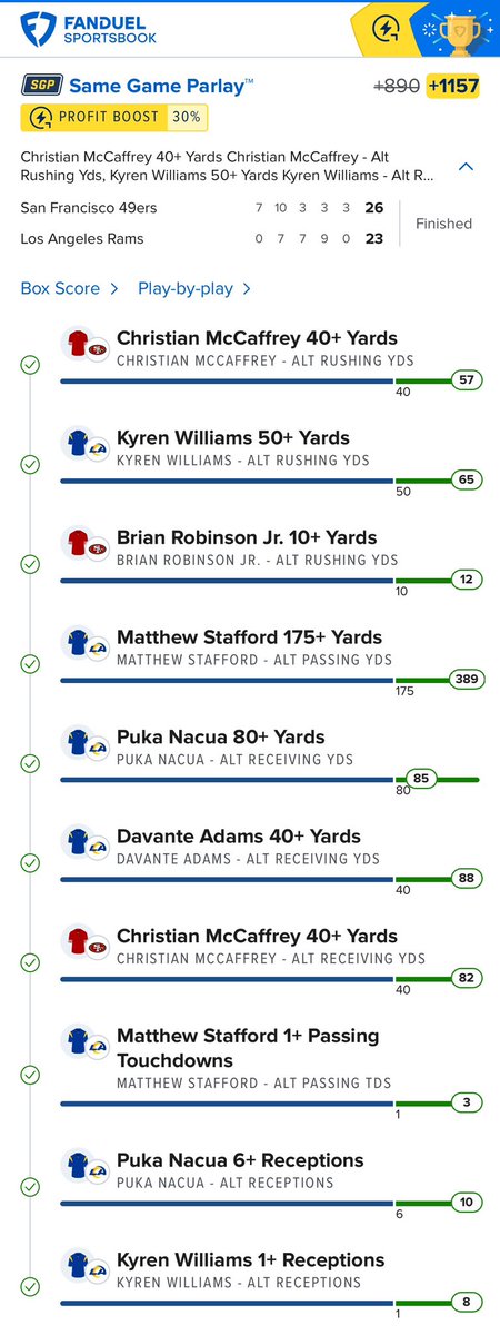 SmartPicksPro's tweet image. BANGGGG ✅✅✅

SMARTPICKS PRO’S 100% LINES DELIVER IN PRIMETIME AGAIN 🤑🤑

❤️ Drop a like if you tailed!

Use code SMART &amp;amp; get your first month for just $9.99: flashpicks.bet/smartpicks