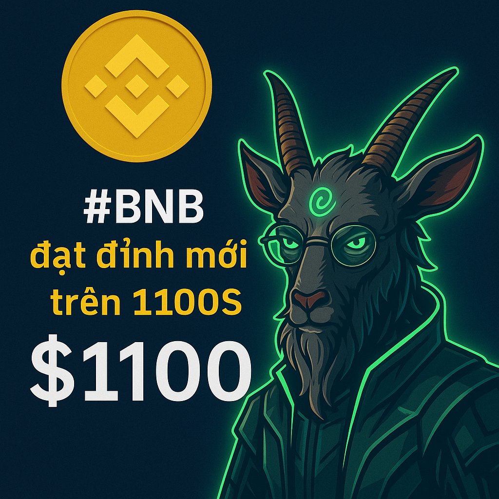 #BNB just set a new ATH at $1100.
