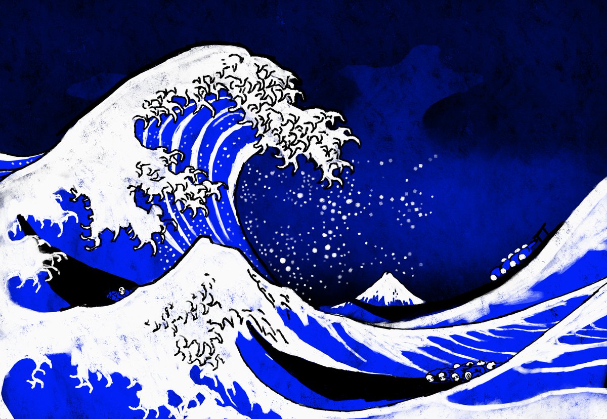 Lucréce (@deslucrece) on Twitter photo One-year update on my Great Wave study.  Revisiting it whenever I'm feeling stuck. So much more to go. 🌊 One-year update on my Great Wave study.  Revisiting it whenever I'm feeling stuck. So much more to go. 🌊