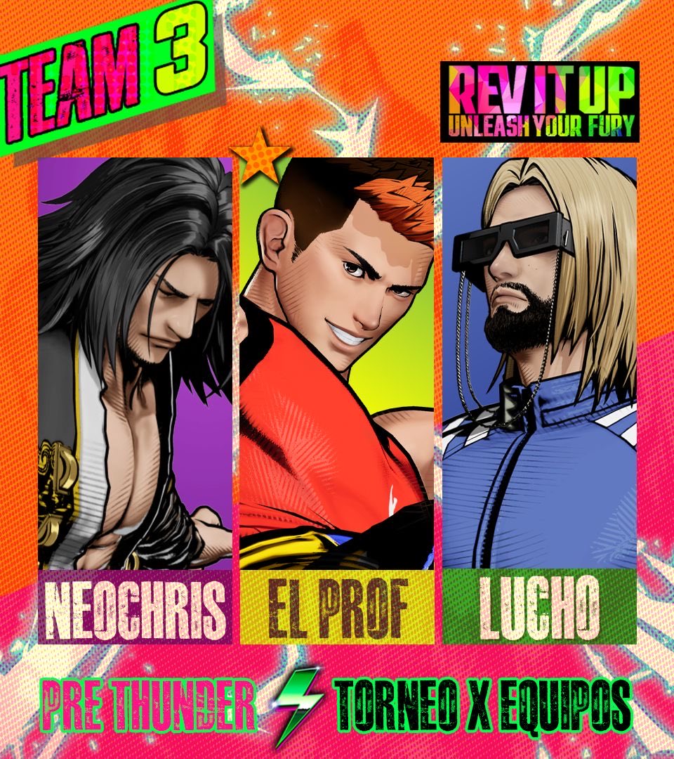 ThunderstruckM's tweet photo. 🍻🔥 ¡No te pierdas el torneo en equipos! 🔥🍻
En la Pre Thunder Fiesta, nuestros amigos de @chevesyconsolas junto a TeamCDW traen para ti un torneo en equipos de @FATALFURY_PR lleno de hype, convivencia y la mejor vibra gamer. ⚡🎮
📅 Viernes 3 de octubre
📍 Casa de Rock – Monterrey, N.L.
🕗 8 PM – 2 AM
¡Ven a calentar motores antes de Thunderstruck 2025! 🚀
#PreThunderFiesta #Thunderstruck2025 #EntreChevesYConsolas #TeamCDW