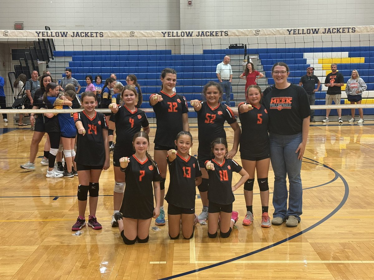 Champions! 2025 Wal/Win 5th/6th grade volleyball champs! Proud of my team!