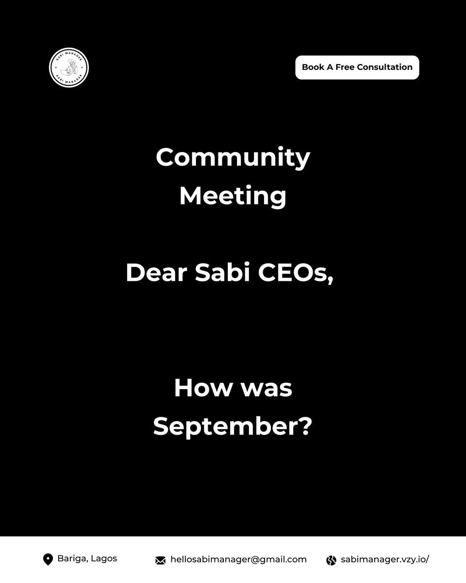 sabimanager_'s tweet image. Did you break your business jagular last month? 

#SabiManager #MonthReview #BusinessStructure #BusinessOwner #NaijaEntrepreneurs #SmallBusinessNaija