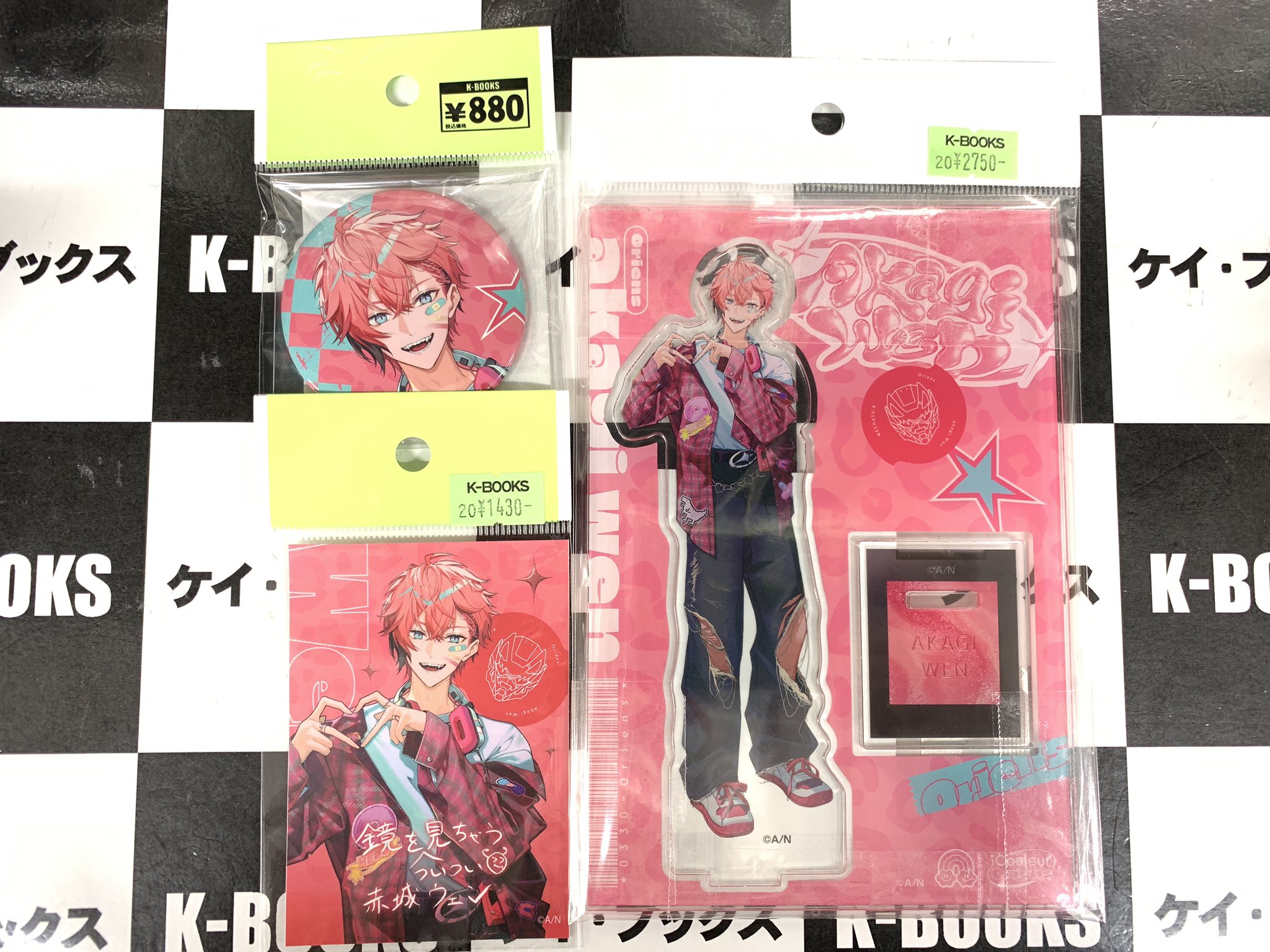 iCouleur 赤城ウェン アクスタ 缶バッジ にじさんじ 赤城ウェン