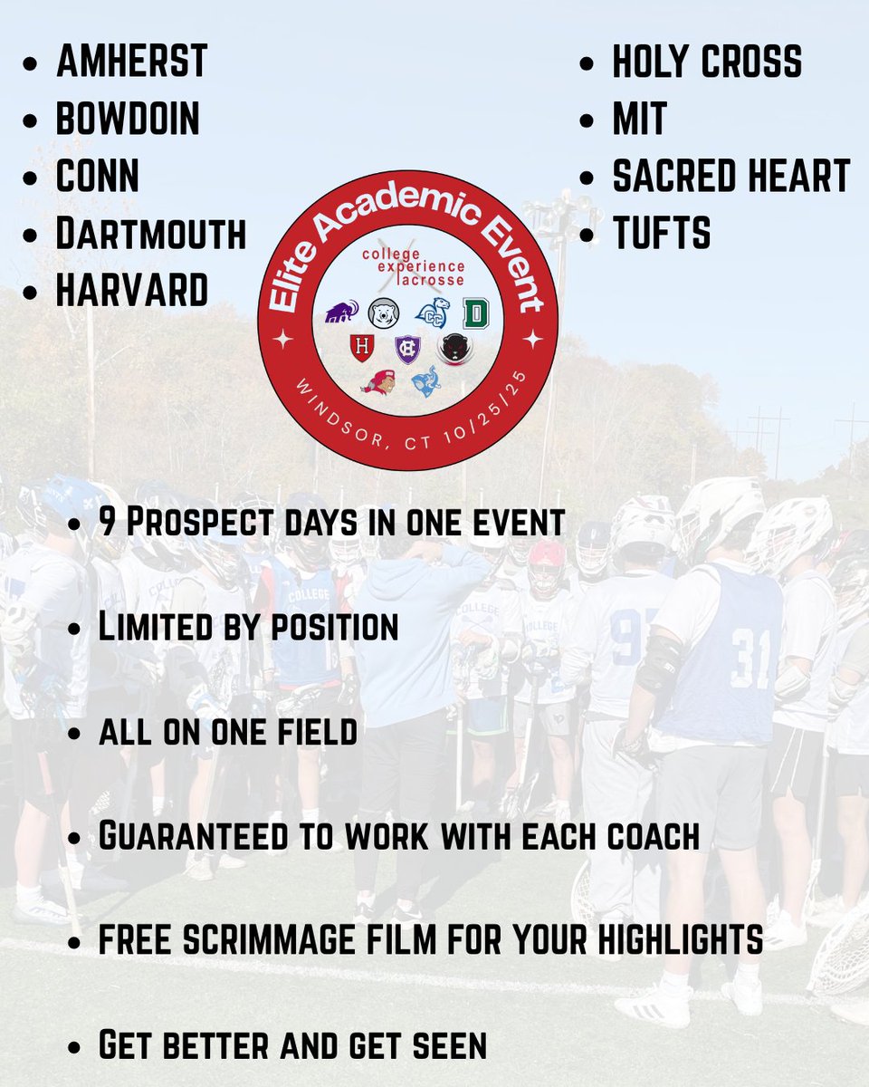 Great opportunity to get in front of some of the top academic schools in the country!