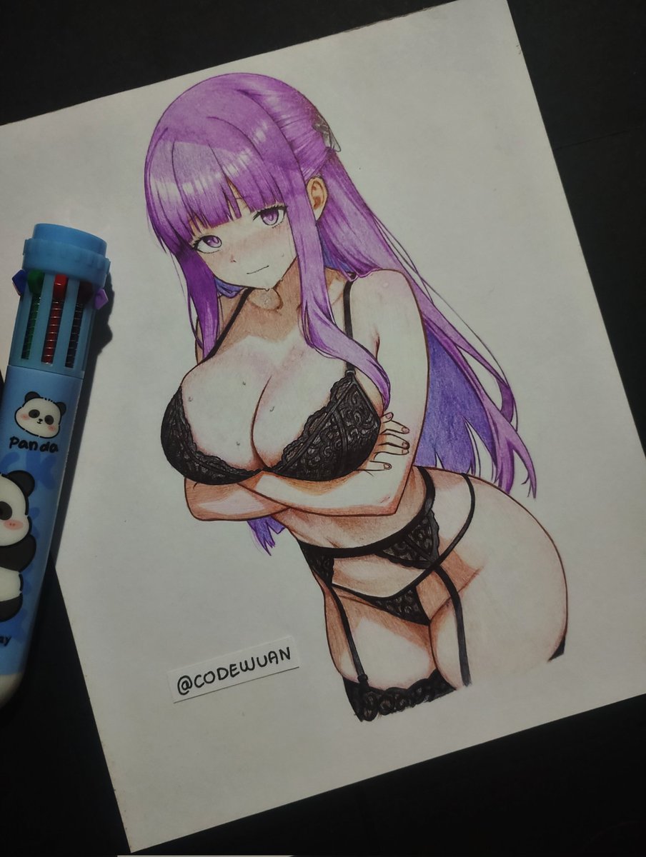 codewuan's tweet image. Un dibujo de fern que hice hace un tiempo 💜
━━━━━━━━━━━━━━━━━━━━
#fern #frieren #dibujosNSFW #fanart #anime #waifu