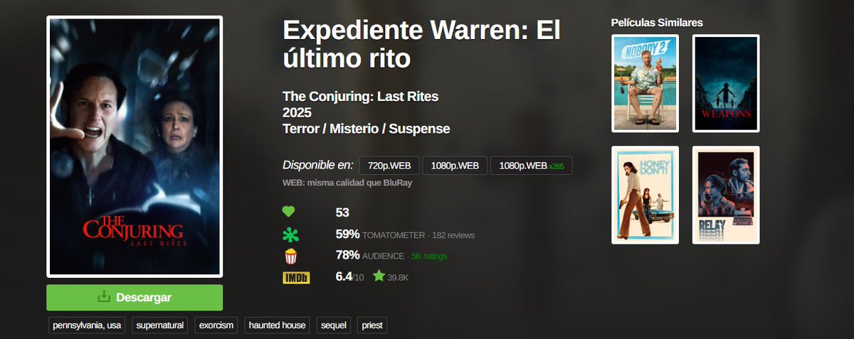 Cada vez con más rapidez se anda pirateando las obras multimedia, a menos de un mes y ya tenemos la nueva del conjuro