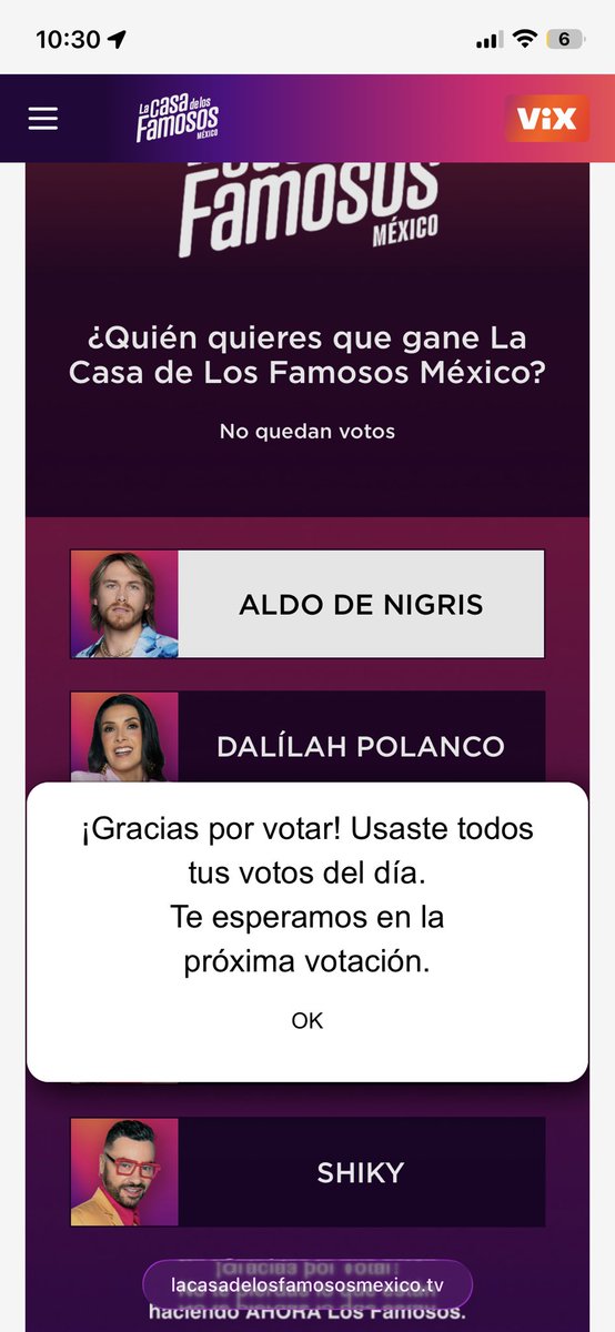 RubyVaz_'s tweet photo. Así o más ROBO @VIX para que pago premium si desde ayer no dejan votar y dicen que llevan el récord en votos JAJAJAJJAJA @LaCasaFamososMx son un fraude @EndemolShineBD 
@lacomadritasoy 
@vayavayatv 
@ronogueron 
#LaCasaDeLosFamososMx #LaCasaDeLosFamososMx3 #LCDLFMX3 #viral https://t.co/moNxA7lUhd