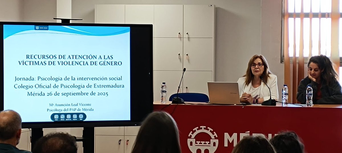 CopExtremadura's tweet image. ✨ Celebrada la Jornada “Psicología de la Intervención Social”, organizada por el #COPEX.

🙏 Gracias a ALREX, @feafextremadura, @TrianguloExt, @MargenesyVinc, @up_aupex , @MeridaPlen12078, @ayto_merida y @sepad_extremadura por su valiosa colaboración💙