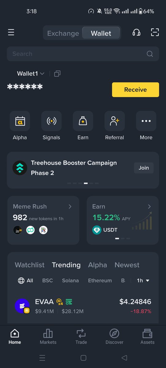 alpha_dr0ps's tweet photo. 30$GIVEWAY

IF YOU USE MY BINANCE WEB 3 REFFER CODE: YT1ZUFHT

Go to web 3.
Go to refferal.
Give my reffer code: YT1ZUFHT
If you my refferal code, You will get 6$
Maximum user: 5.
Reward: Confirm✅
Additional: Drop your reffer code too. I will use one of you.
#BinanceAlpha https://t.co/KSGONXbHiO