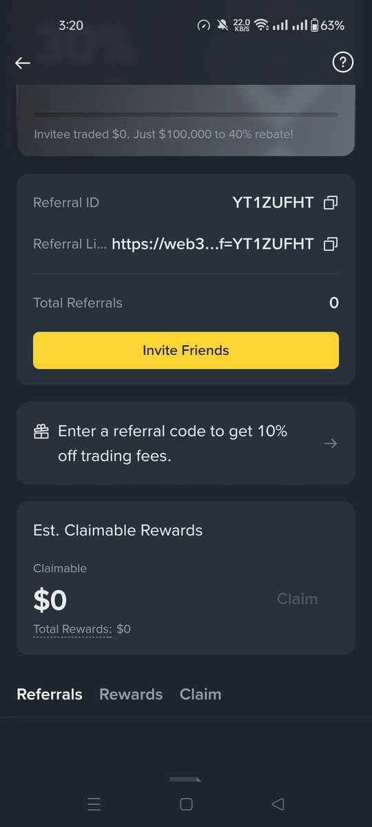 alpha_dr0ps's tweet photo. 30$GIVEWAY

IF YOU USE MY BINANCE WEB 3 REFFER CODE: YT1ZUFHT

Go to web 3.
Go to refferal.
Give my reffer code: YT1ZUFHT
If you my refferal code, You will get 6$
Maximum user: 5.
Reward: Confirm✅
Additional: Drop your reffer code too. I will use one of you.
#BinanceAlpha https://t.co/KSGONXbHiO