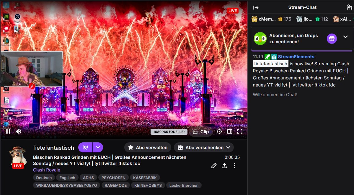 Kommt ran und verschwendet eure zeit
twitch.tv/fietefantastis…