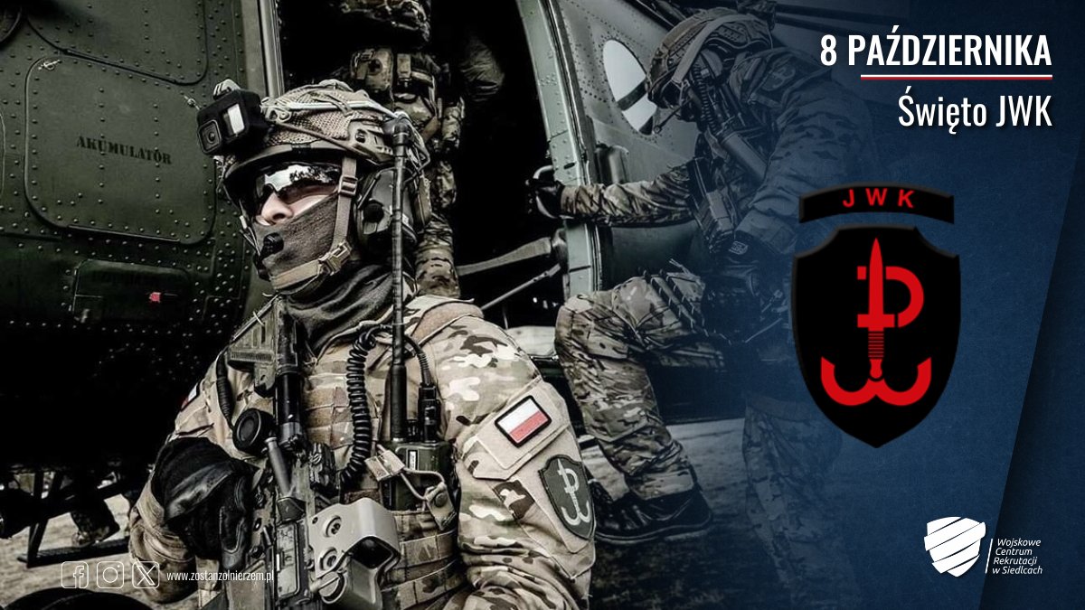 WCR Siedlce (@wcrsiedlce) on Twitter photo #TegoDnia 8 października swoje święto obchodzi najstarsza formacja Komponentu Wojska Specjalne - Jednostka Wojskowa Komandosów  ⚡🦅 #TegoDnia 8 października swoje święto obchodzi najstarsza formacja Komponentu Wojska Specjalne - Jednostka Wojskowa Komandosów  ⚡🦅