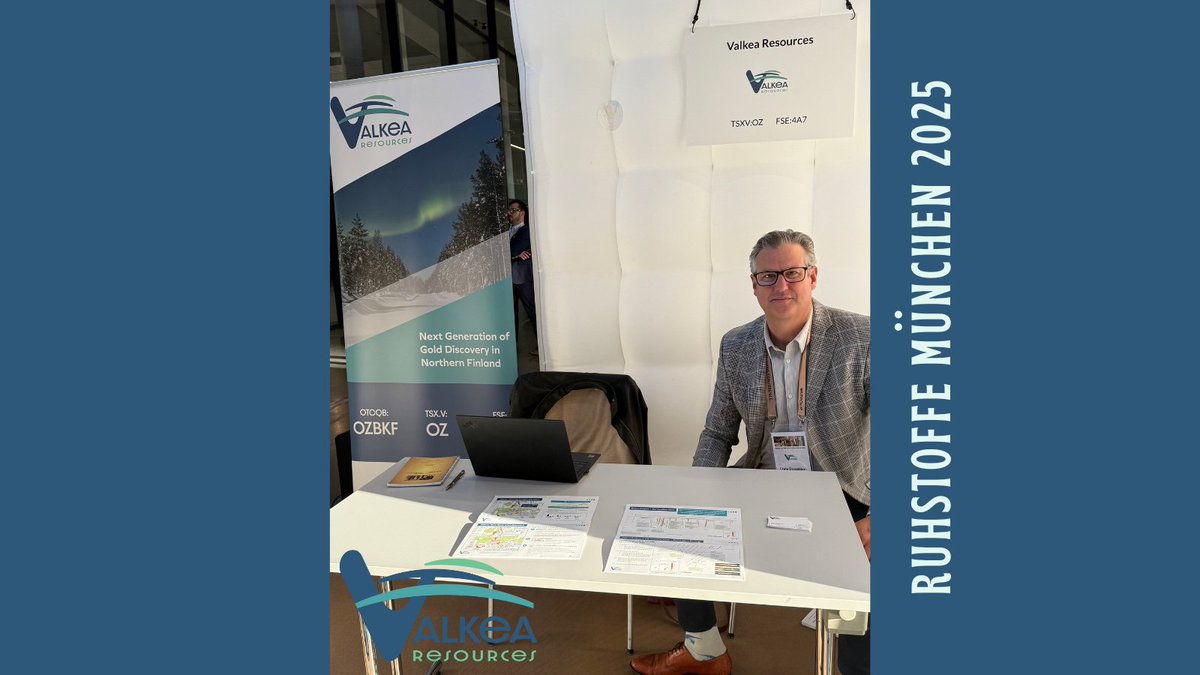 Valkea is in Munich! 🇩🇪
CEO Chris Donaldson is meeting investors at the Munich Mining Conference, highlighting our drilling underway at Paana and the exciting months ahead.
#ValkeaResources #GoldExploration #Finland #CLGB