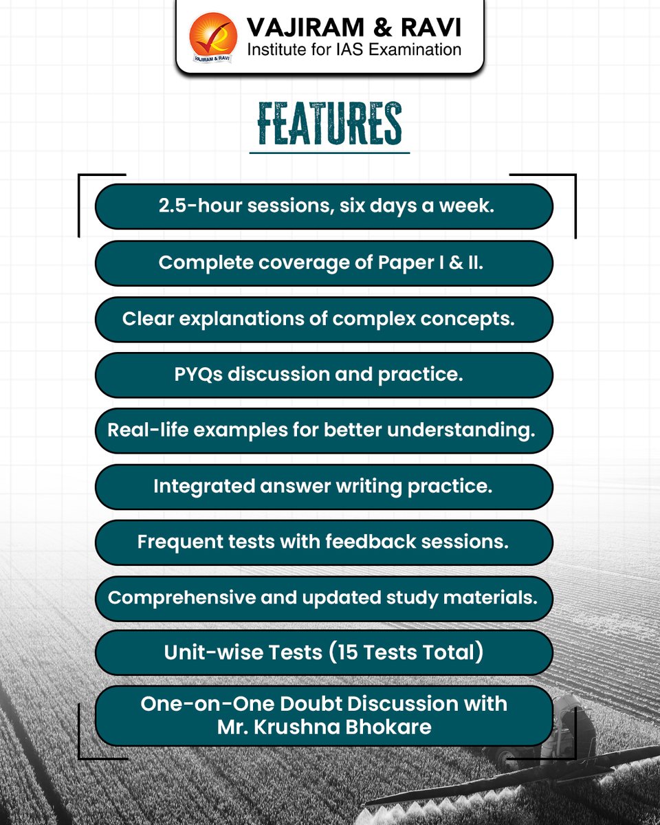 VajiramRavi's tweet image. 🌾 Crack IFoS &amp;amp; UPSC CSE with Confidence!

For Enquiries: docs.google.com/forms/d/18nnU7…

#AgricultureOptional #UPSC2026 #IFoS #VajiramAndRavi #UPSCOptionalSubjects #IASPreparation #CivilServicesExam #UPSCClasses #UPSCMentorship #KrushnaBhokare #UPSCStrategy #OptionalWithVajiram