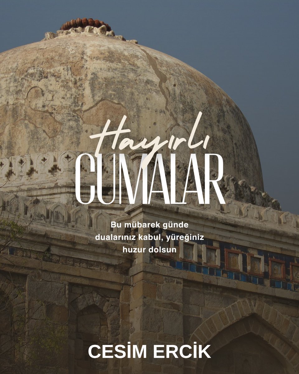 cesimercik's tweet image. Bu mübarek günde dualarınız kabul, yüreğiniz huzur dolsun.

Hayırlı Cumalar