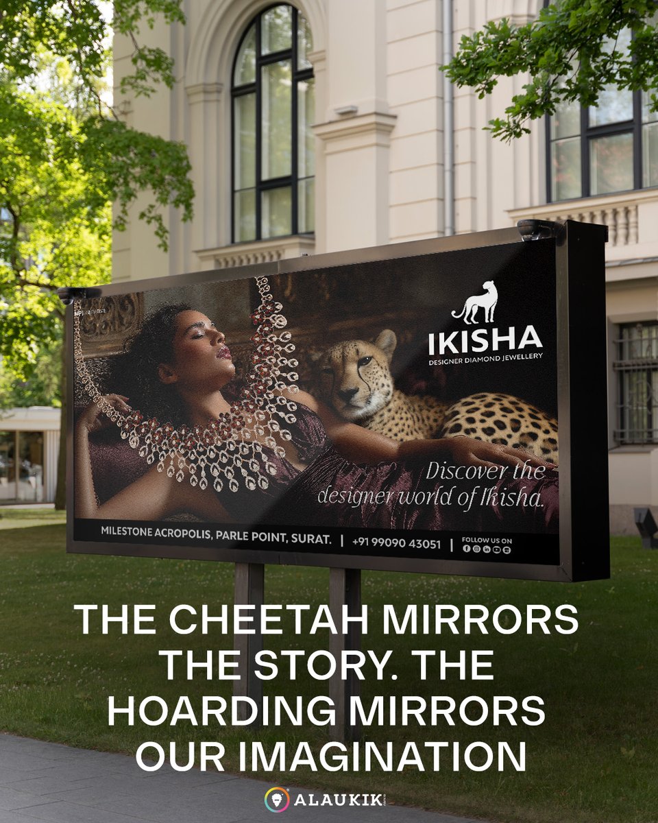 AlaukikGroup's tweet photo. Where elegance meets visibility.
✨ Ikisha Jewels’ @ikishajewels presence captured across the city through meticulously crafted hoardings by Alaukik Group. Every installation, a statement of luxury.

Elevate your brand with us — inquire now ✉️ contactus@alaukikgroup.com https://t.co/bsX3vzIfVn