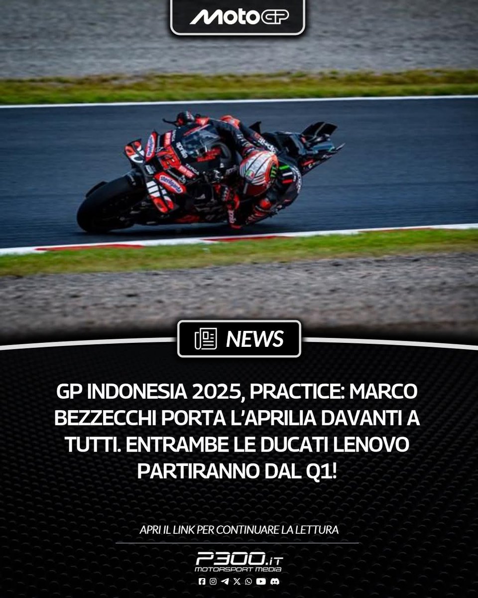 Marco Bezzecchi di Mandalika