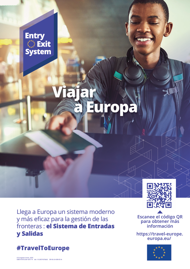 ✈️¿Eres nacional de un país no perteneciente a la UE y planeas viajar a Europa?

A partir del 12 de octubre el nuevo Sistema de Entradas y Salidas hará tu viaje:

✅ Más rápido
✅ Más seguro
✅ Más eficiente

Más información 👉 travel-europe.europa.eu 

#TravelToEurope #EES