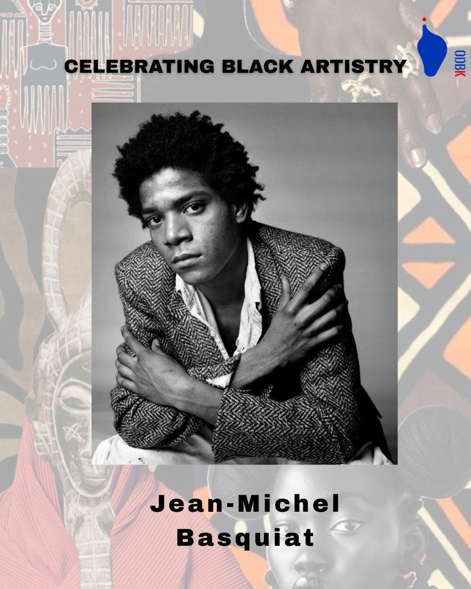 odbk_berlin's tweet photo. Born in Brooklyn in 1960, Jean-Michel Basquiat turned his art into inspiration. From tagging his work as “SAMO” in the late ’70s and rising with Neo-Expressionism, his raw, bold art broke barriers and redefined the meaning of culture and. 

#BlackHistoryMonth #Basquiat https://t.co/fydExzuOjt