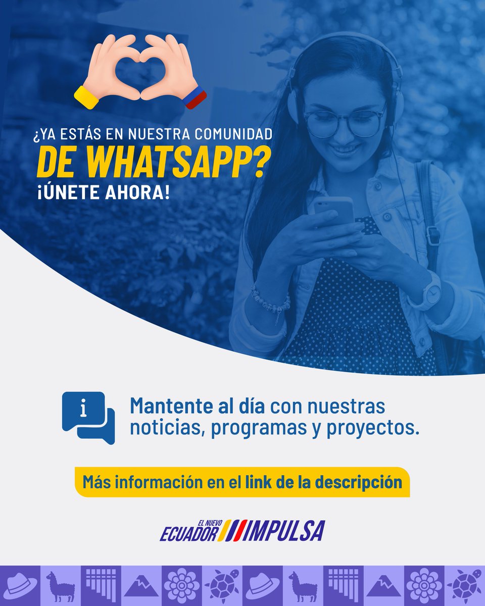 Únete a nuestro grupo de WhatsApp para mantenerte informado!
chat.whatsapp.com/Hu2DEvfa0GWLBQ…

#CercaDeTi #EcuatorianoEnElExterior #ElNuevoEcuador