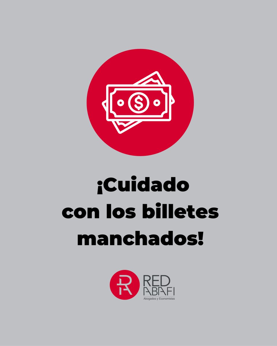 Los billetes manchados de tinta o adhesivo suelen provenir de cajas fuertes de transporte o cajeros automáticos forzados, activando medidas de seguridad que los marcan.

⚠️ El Banco de España recomienda no aceptarlos.

Más información 👉 redabafi.es/consejos-ante-…