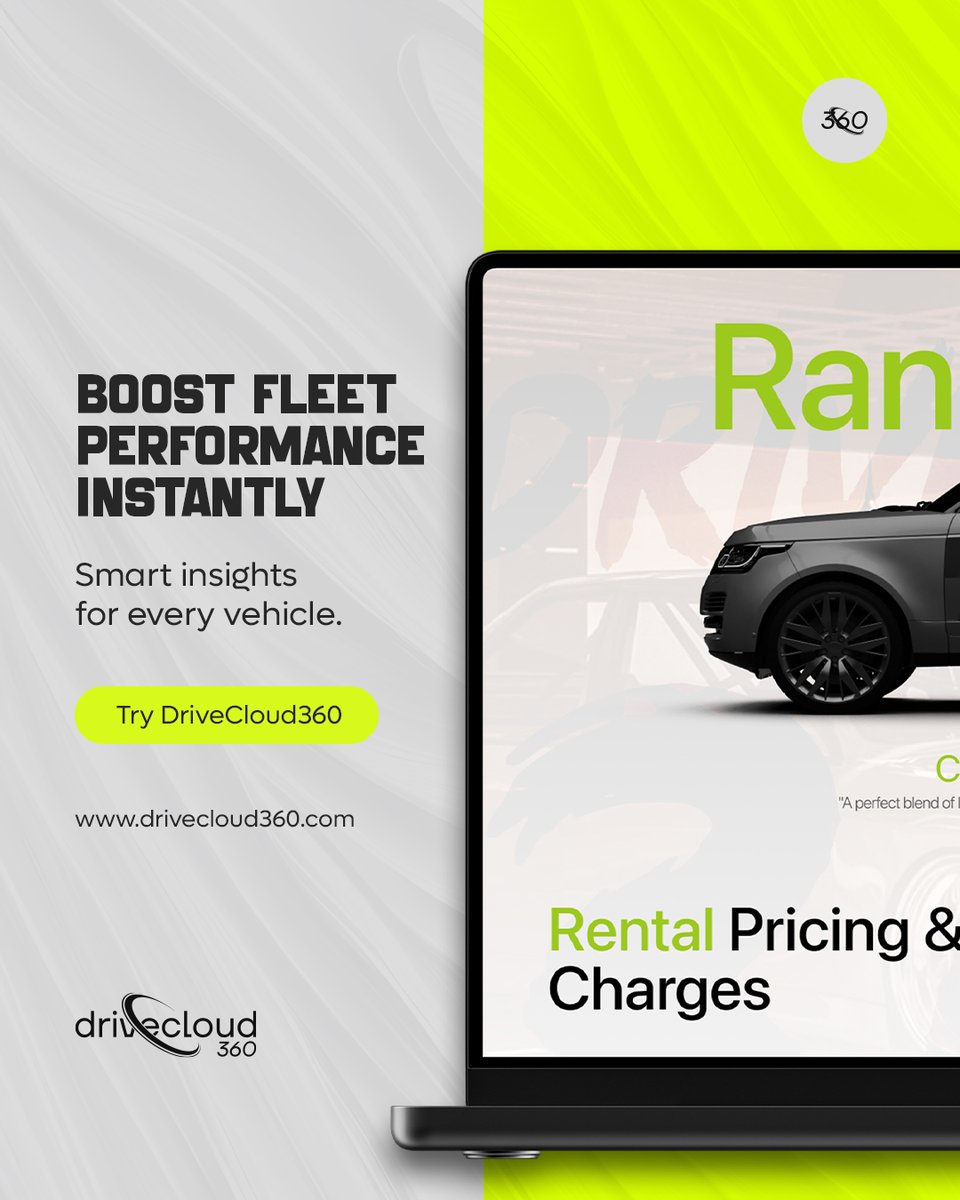 drivecloud360's tweet image. 🚀 Boost Fleet Performance!
Streamline rentals, track in real time &amp;amp; grow faster with DriveCloud360 by #SaihaSoft.
#VehicleManagementSoftware #FleetManagementSoftware #DriveCloud360 #SaihaSoft