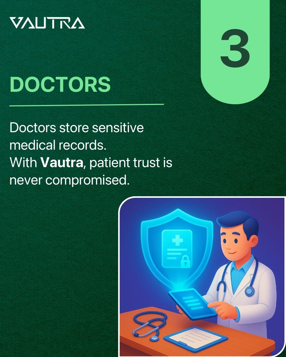 If you deal with sensitive info, you need Vautra.
#WhoNeedsVautra