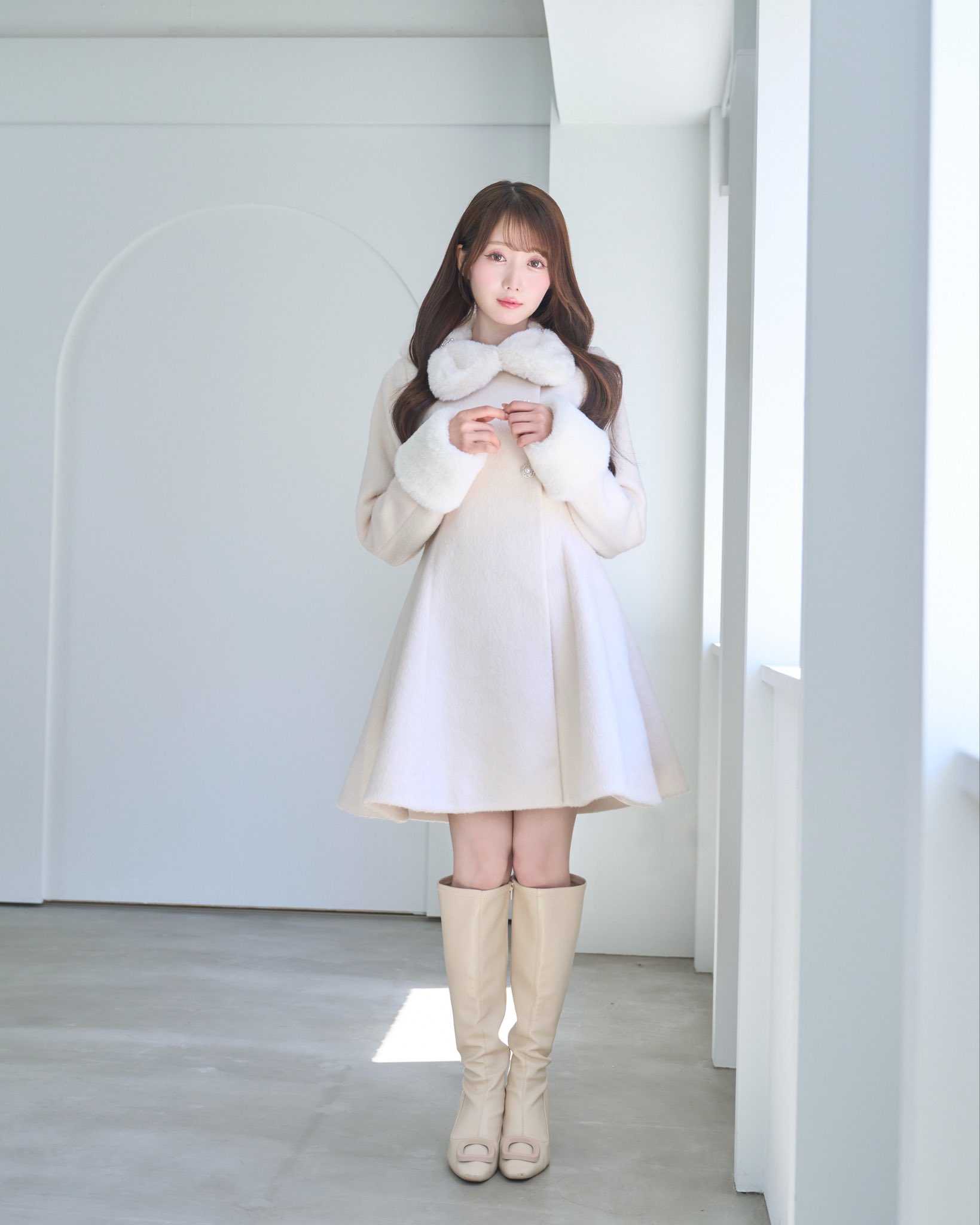 ロゼミューズ コート tippet muffler set coat 大谷映美里 Rosé Muse tippet muffler set coat ロゼミューズ 予約販売