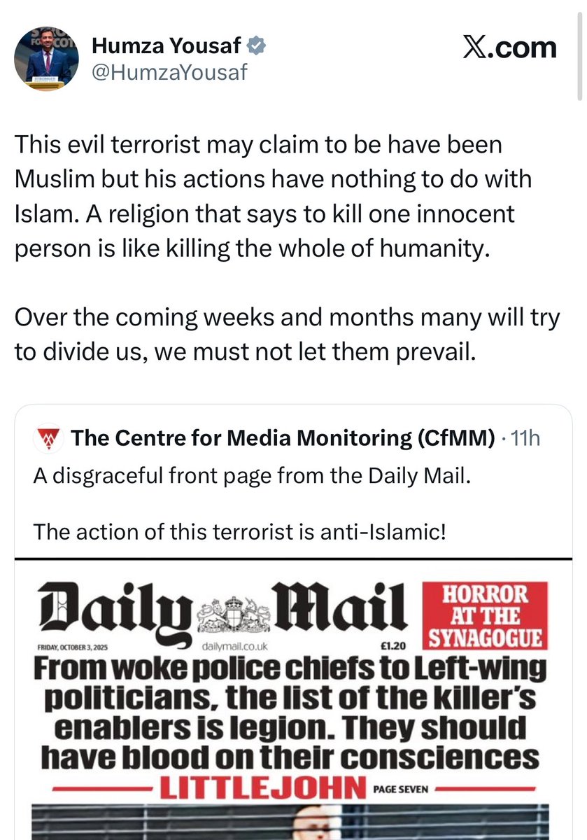 If this terrorist was a right-winger, we would currently be bombarded with wall-to wall political condemnation.

“THE FAR RIGHT” would be blasted non stop &amp; promises to stamp them out would be on repeat. 

Because it’s a Muslim; there’s apparently ‘nothing to see here’ &amp;