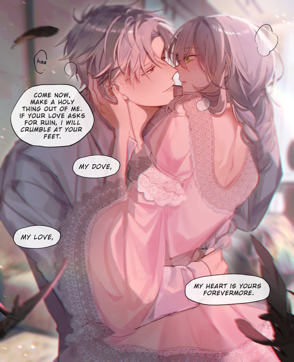 odeofhunger's tweet image. something something about a kiss and the tension of fanning breaths when it comes to it