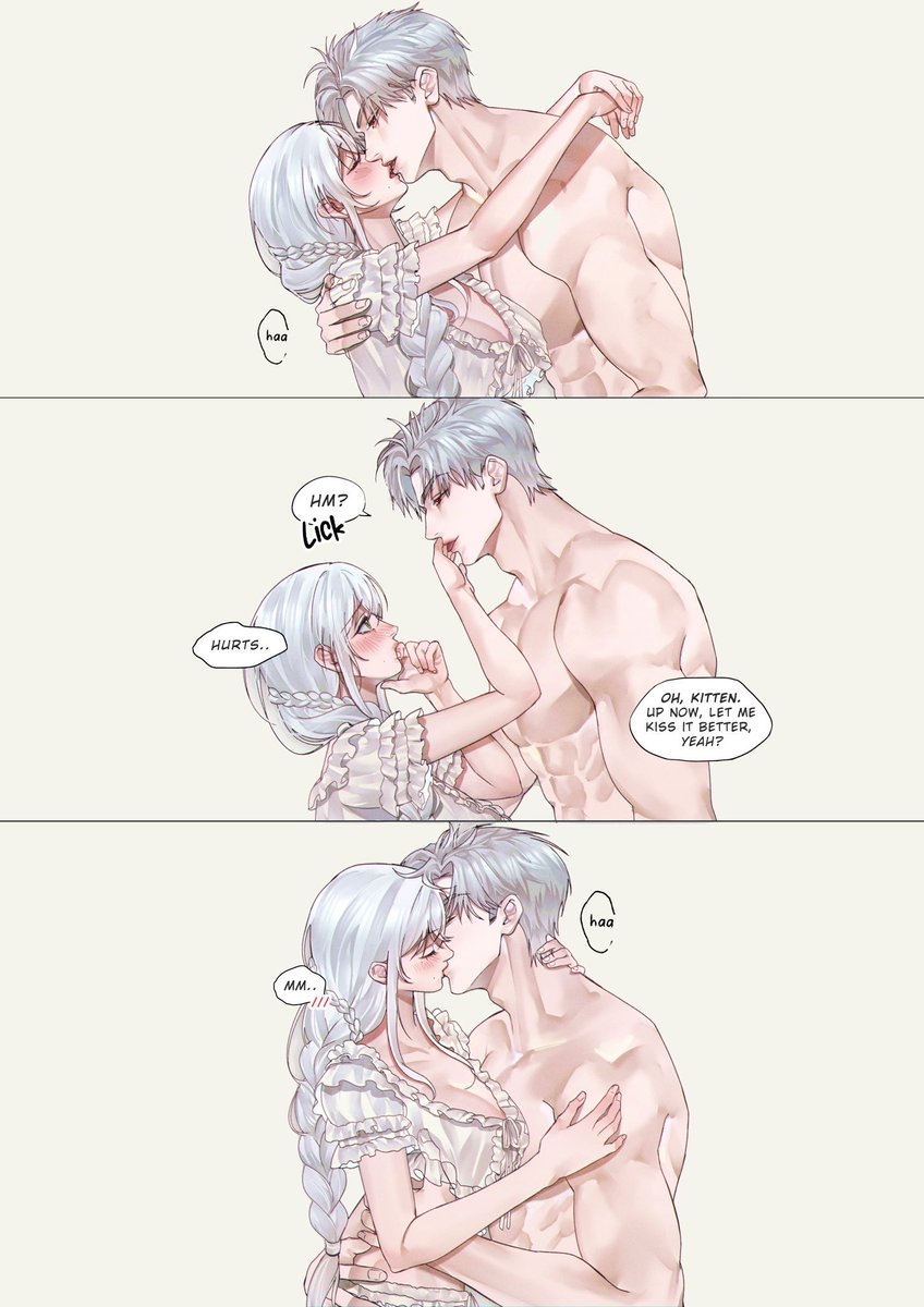 odeofhunger's tweet image. something something about a kiss and the tension of fanning breaths when it comes to it