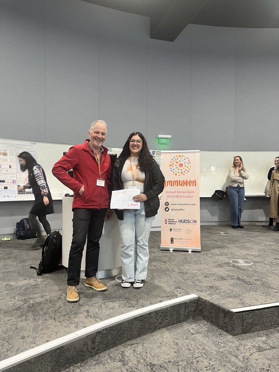 ImmuMon's tweet photo. 🎉 Congratulations to our poster prize winners!
🏆 Best Poster: Holly Fryer
🥈 Runner-up Posters: Amrita Choudhury &amp; Sharon Siew-Tu

Well done on showcasing such excellent research! 👏 https://t.co/EqZQ9ADPUU