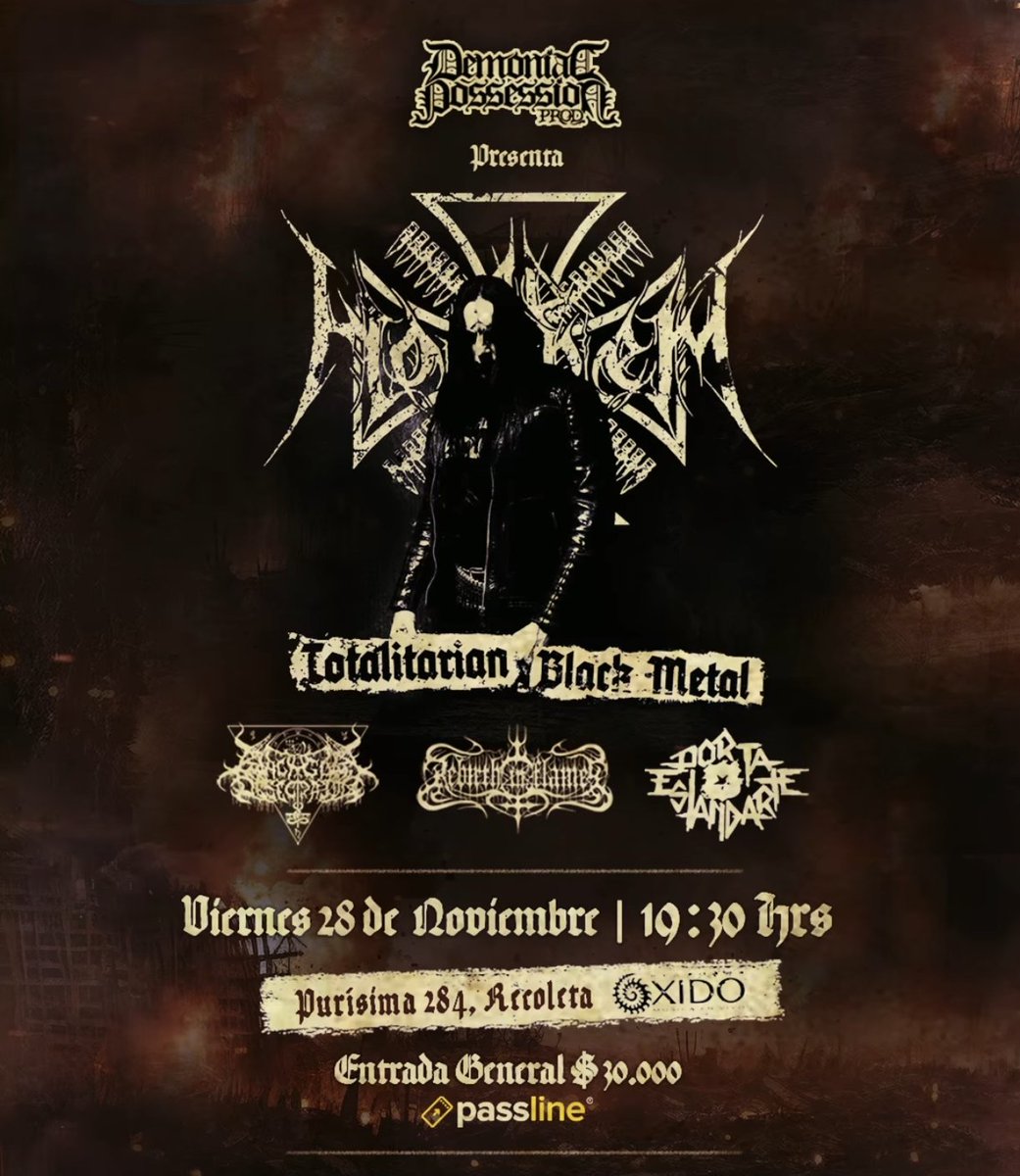 backlinethrash's tweet photo. Backline Thrash ... Lo internacional que se viene !!! 

Sworn Enemy 🇺🇸
Grave Miasma 🏴󠁧󠁢󠁥󠁮󠁧󠁿
Ad Hominem 🇫🇷
Ambush 🇸🇪 https://t.co/5xwfBgPKGg
