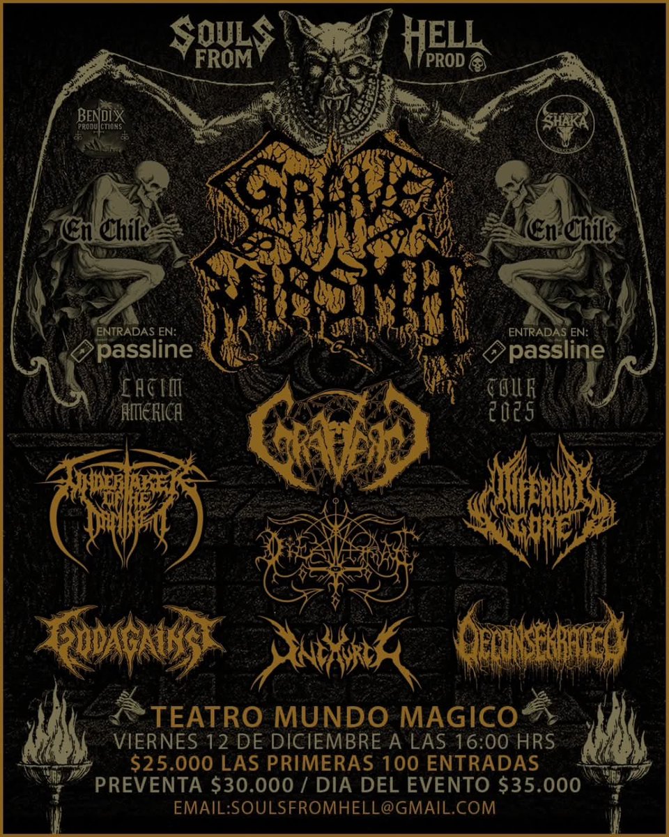 backlinethrash's tweet photo. Backline Thrash ... Lo internacional que se viene !!! 

Sworn Enemy 🇺🇸
Grave Miasma 🏴󠁧󠁢󠁥󠁮󠁧󠁿
Ad Hominem 🇫🇷
Ambush 🇸🇪 https://t.co/5xwfBgPKGg
