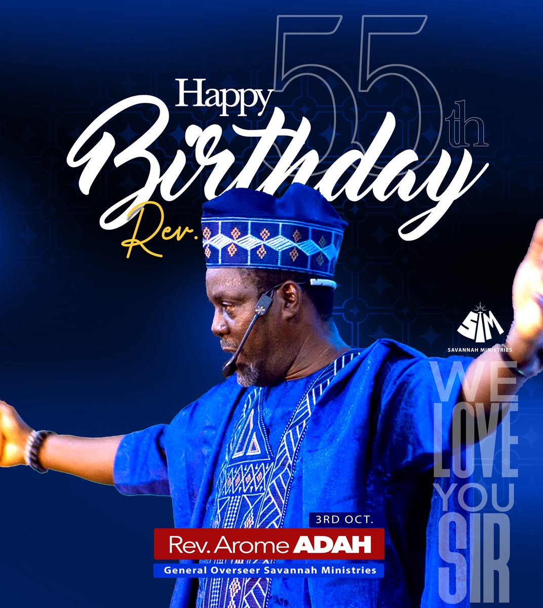joeadah's tweet photo. Happy 55th birthday, Rev. We celebrate you today and always. Thank you for setting clear example of faith, love, integrity, honor, and the life of the Spirit for us to follow in this victorious life. 
#TheMoneyMan https://t.co/qS2BB5lk3F