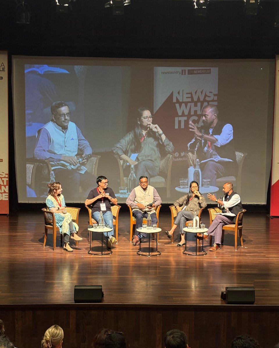 themediarumble's tweet photo. At The Media Rumble, @mondalsudipto is joined by
@lisadupuy, @Singh10Seema, @Lvnavaneeth, &amp; Sitaraman Shankar to discuss the unique pressures and challenges of running a news organisation away from Delhi. https://t.co/SjcjqB9zlT