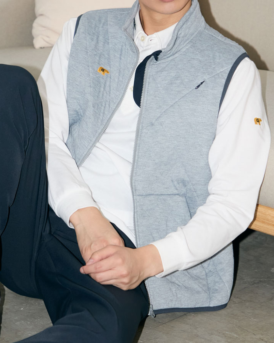 【未着用】 Awesome Golf メンズ キルティング ベスト タグ付き S 未着用】 Awesome Golf メンズ キルティング ベスト タグ付き S 未着用