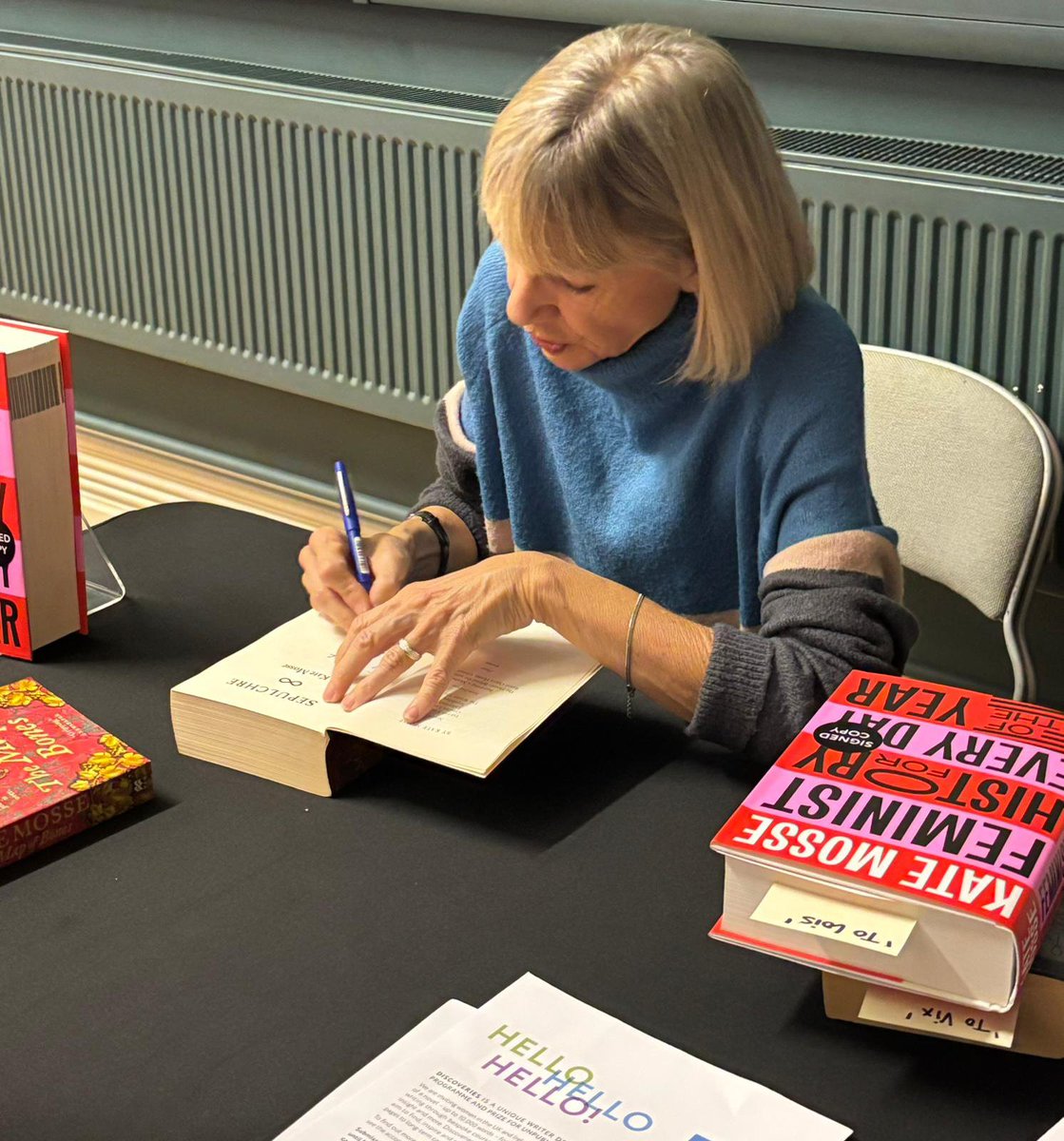 Culture_SwanUni's tweet photo. A superb evening spent in the company of literary giant Kate Mosse. A packed audience turned out to hear her chat to @elaine_canning about how to get published and her involvement as founder of the @womensprize and its sensational discoveries programme! https://t.co/DPPKxULVqX