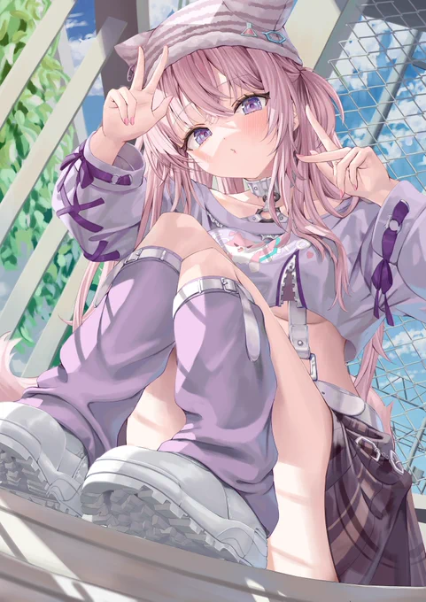 #こよりすけっち いえーいって感じのこよち