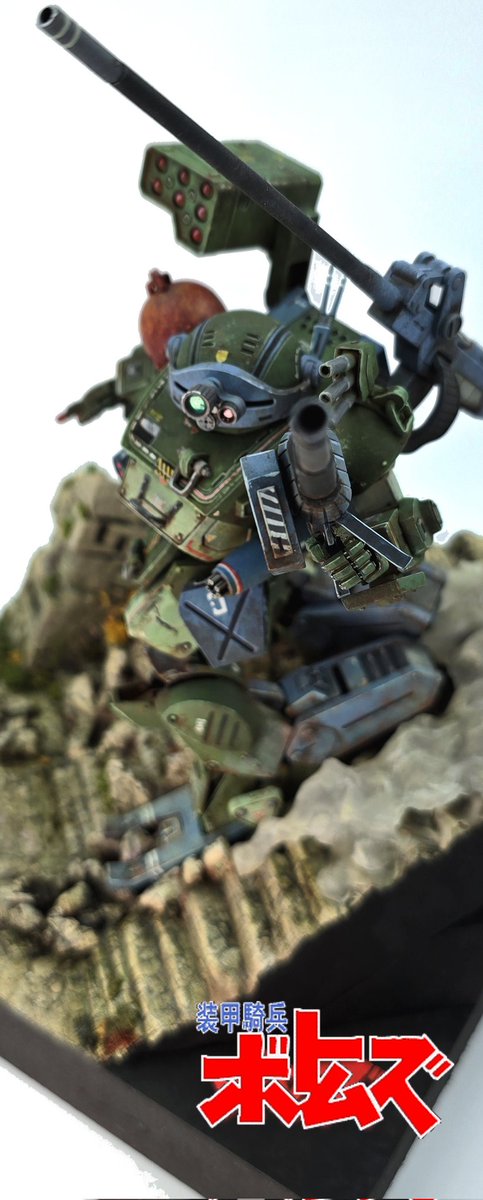 Chessymonkey's tweet image. Friday WIP:  Trying to find that same vibe from the 90s as you flip through a modeling magazine⁷

#筆塗り #vallejo #gunpla #gunplanetwork #bandai #plasticmodel #plamod #scalemodel #バンダイ #ガンプラ改造 #ガンプラ #裝甲騎兵 #Scopedog #votoms #装甲騎兵ボトムズ