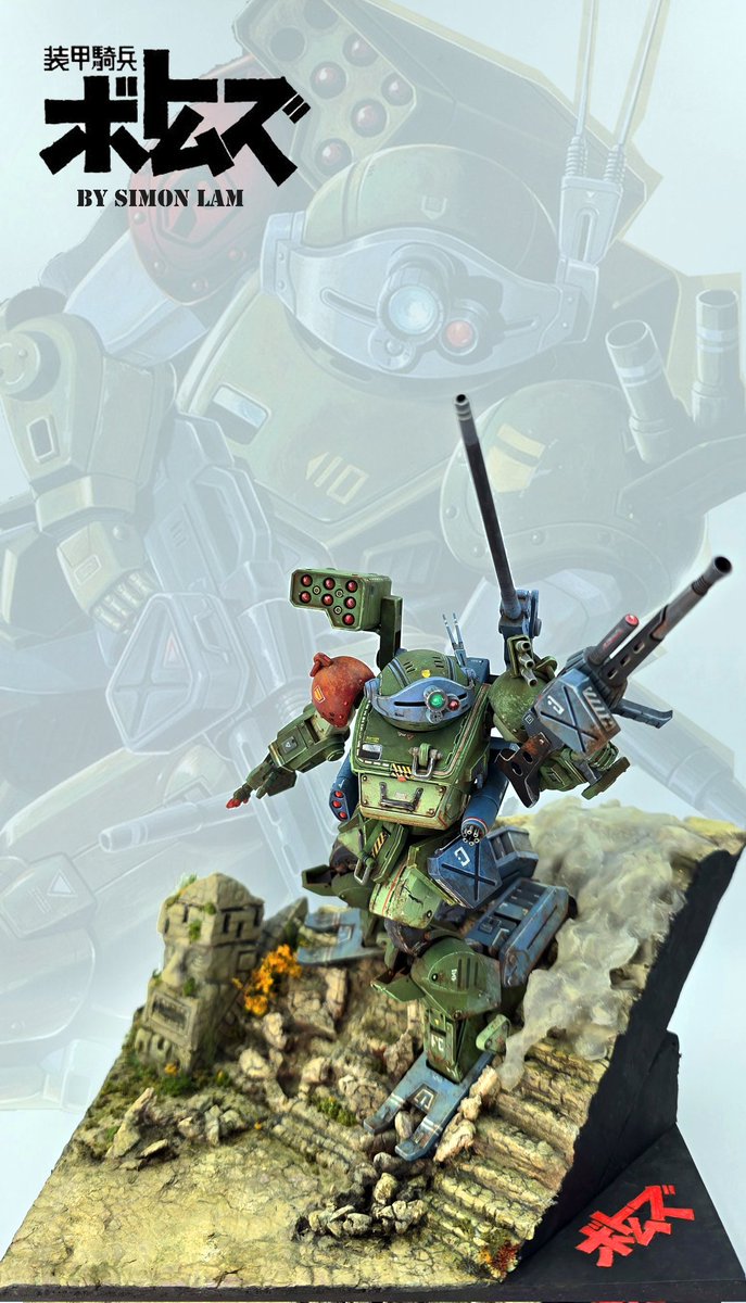 Chessymonkey's tweet image. Friday WIP:  Trying to find that same vibe from the 90s as you flip through a modeling magazine⁷

#筆塗り #vallejo #gunpla #gunplanetwork #bandai #plasticmodel #plamod #scalemodel #バンダイ #ガンプラ改造 #ガンプラ #裝甲騎兵 #Scopedog #votoms #装甲騎兵ボトムズ