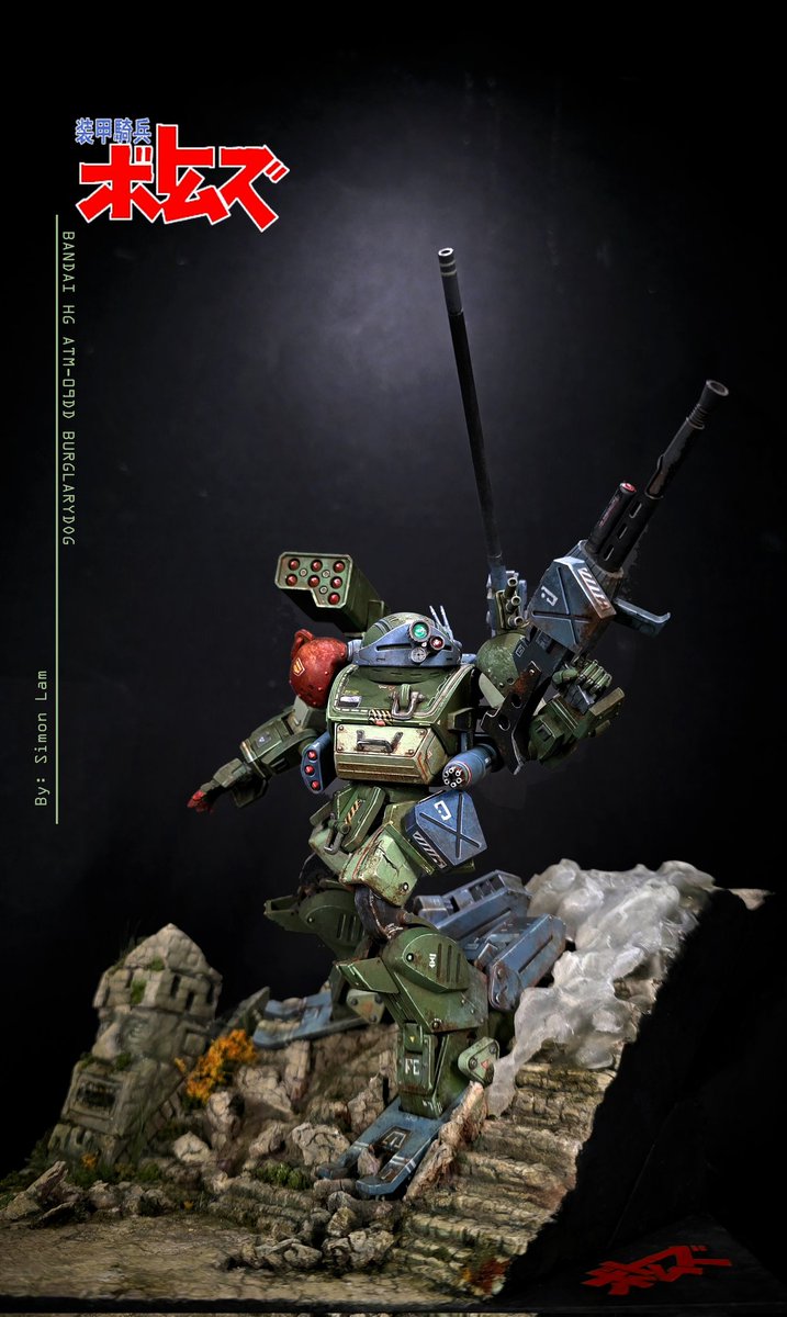 Chessymonkey's tweet image. Friday WIP:  Trying to find that same vibe from the 90s as you flip through a modeling magazine⁷

#筆塗り #vallejo #gunpla #gunplanetwork #bandai #plasticmodel #plamod #scalemodel #バンダイ #ガンプラ改造 #ガンプラ #裝甲騎兵 #Scopedog #votoms #装甲騎兵ボトムズ