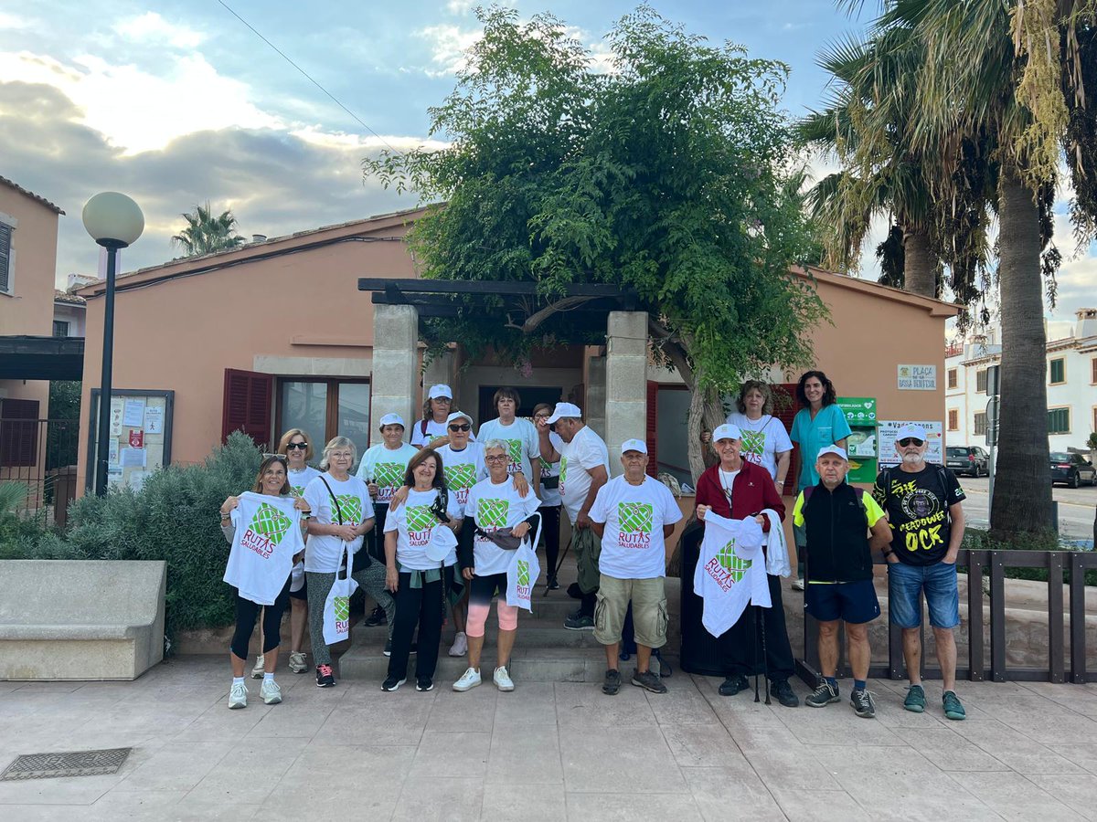 Avui s'han iniciat les rutes saludables a la Colònia de Sant Pere. 
Recordam que es repetiran tots els divendres a les 9:00h. 
Vos hi esperam!!😉 #csarta
