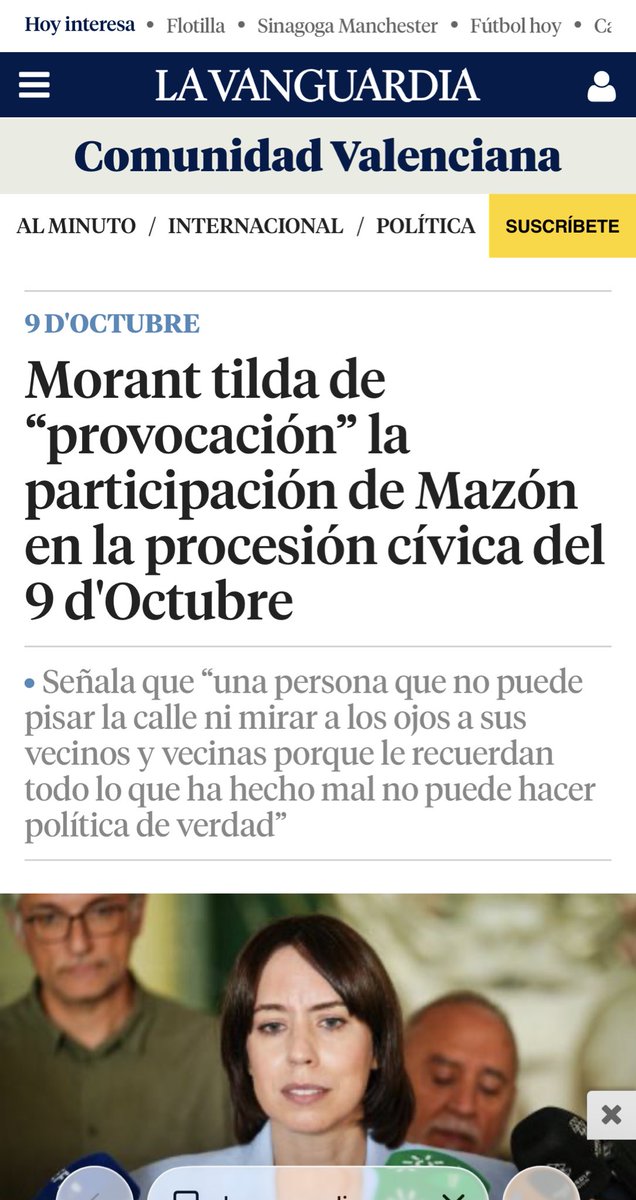 El PSPV está intentando calentar las calles en pleno 9 d’octubre. 

👉🏼Ayer fue el n°2
👉🏼Hoy su jefa <a href="/DianaMorantR/">Diana Morant</a> 

❌ Eso no es política, es puro odio. 
⚠️ El 9 d’octubre merece respeto.