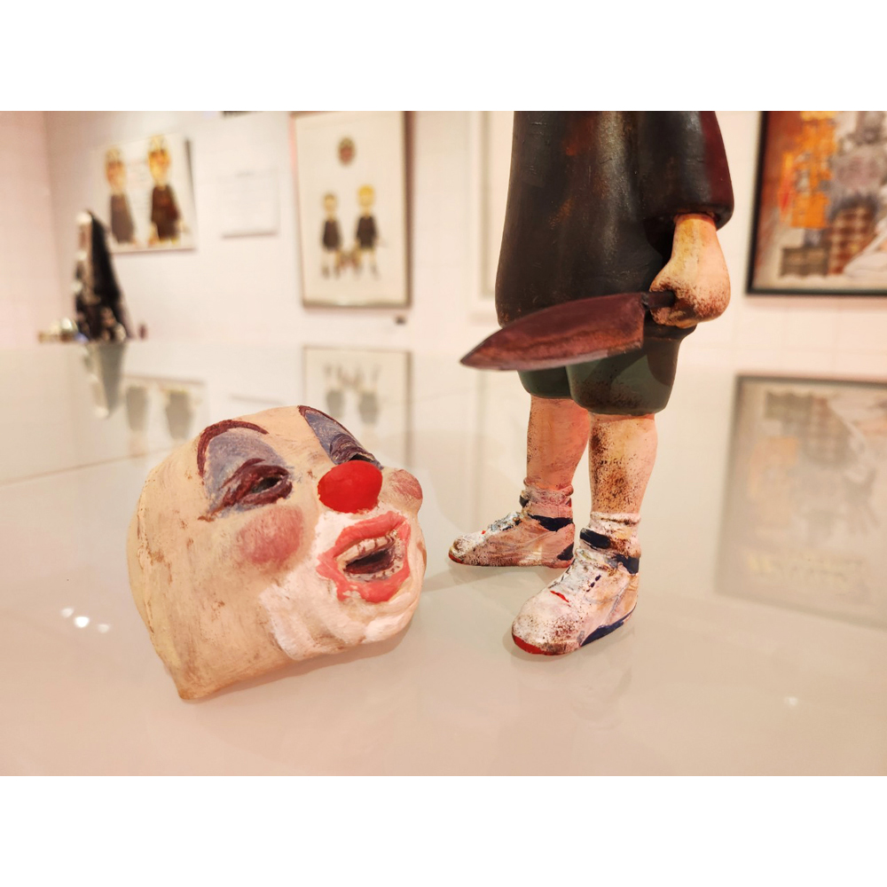 💁‍♀️🤡 PRODUCT INTRODUCTION 💁‍♀️🔪🩸
..............................................................…………
【受注生産】【塗装済】
GOUGE &amp; Rubber Clown Mask
From"Classmate Killers"
..............................................................…………

"クラスメイトキラーズ"