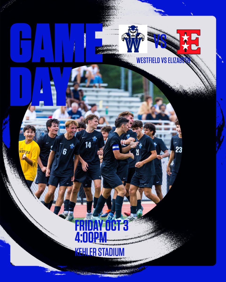 📣 Game Day #10

⚽️ Westfield vs Elizabeth

🔥 Big Union County Showdown
📅 Friday, October 3
⏰ 4:00 PM
📍 Gary Kehler Stadium

Let’s pack the stands and bring the energy! 💙🤍

#WestfieldSoccer #GameDay #UnionCountyShowdown